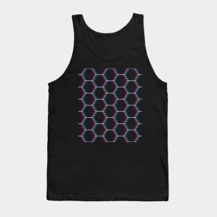 Trippy Honeycomb Pattern Tank Top